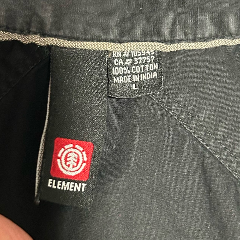 3/$20 Element Charcoal Button-Up Shirt - Picture 2 of 2